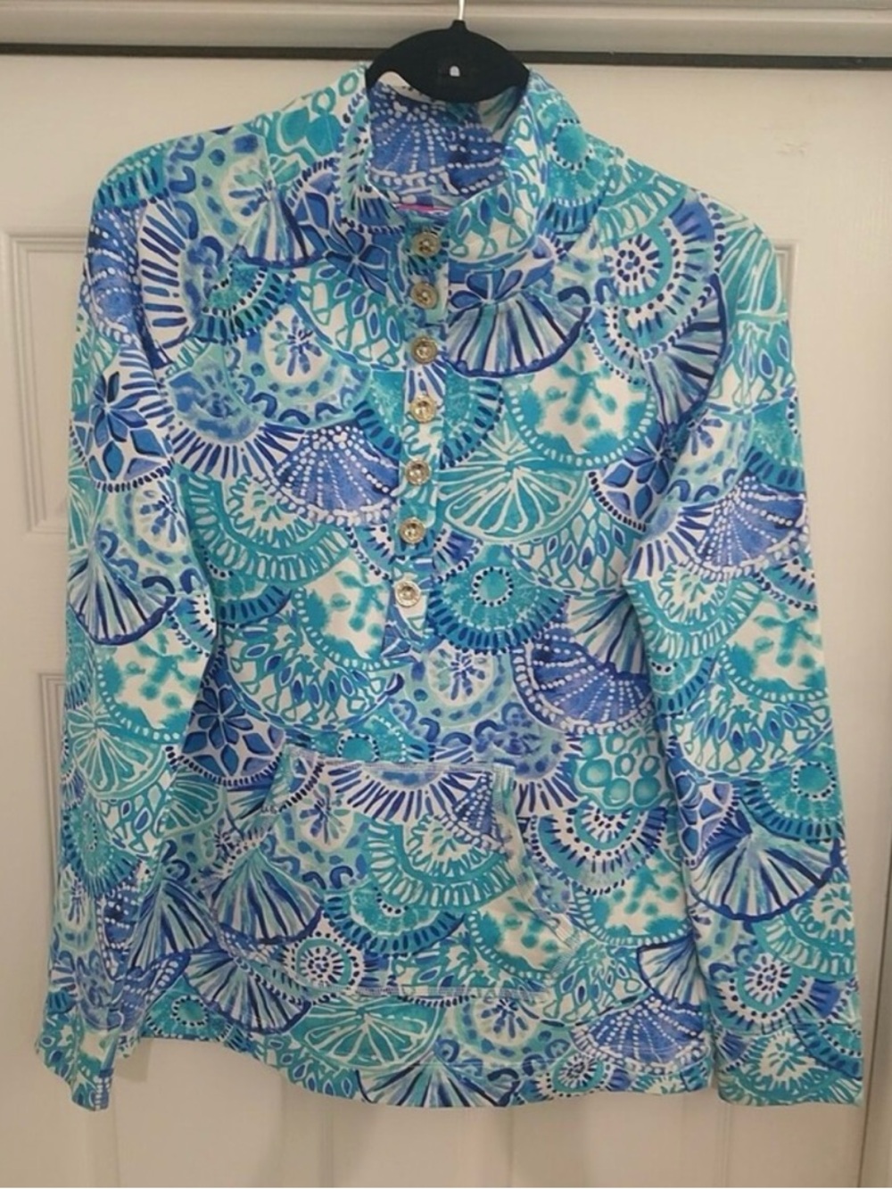 Lilly Pulitzer Long Sleeve Top Medium Boho Beachy Feminine